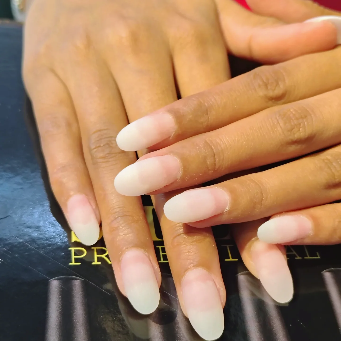 Natural nails before professional nail art treatment at Music Salon Mandi